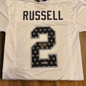 Jamarcus Russell Oakland Raiders Jersey signed and authenticated. Hemp Edition.